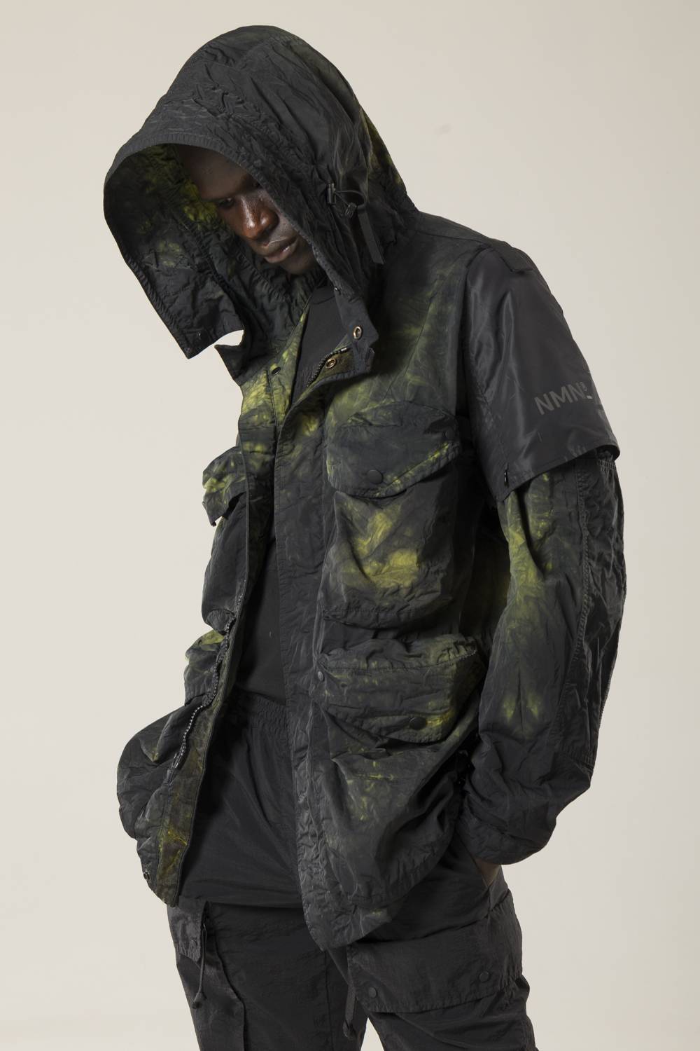 NemeN NMN_E22225_158 [TAPS TIE DYE MULTI-POCKET JKT] Saldi Di Fabbrica