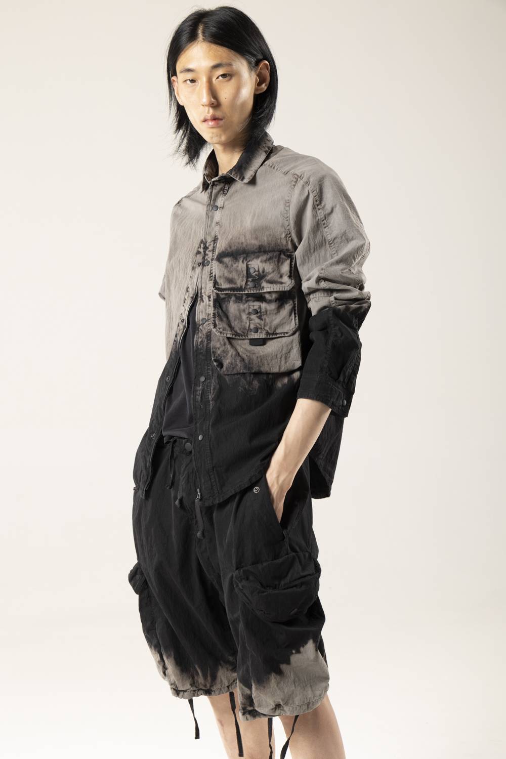 NemeN NMN_E22230_190 [ALMA DISCHARGED CARGO OVERSHIRT] Moda