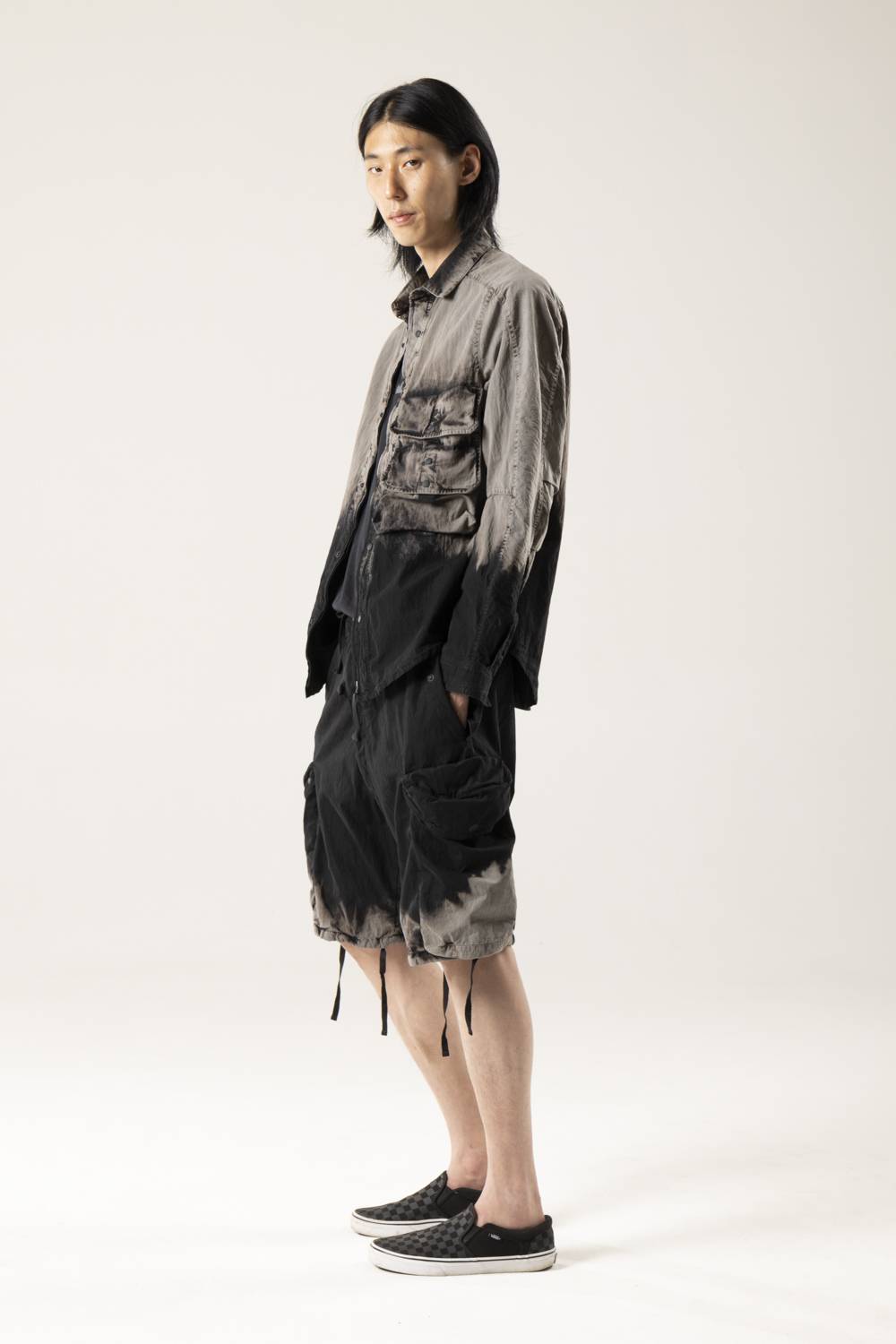 NemeN NMN_E22230_190 [ALMA DISCHARGED CARGO OVERSHIRT] Moda