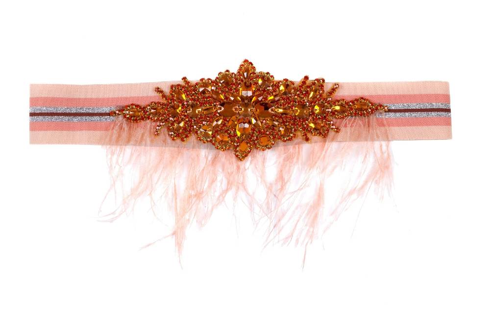 Lanacaprina CINTURA ELASTICA CON STRASS E PIUME Online