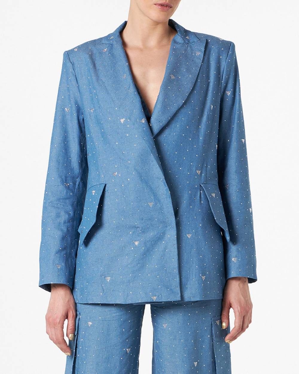 Le Twins Como Chambray Strass Celeste Offerte