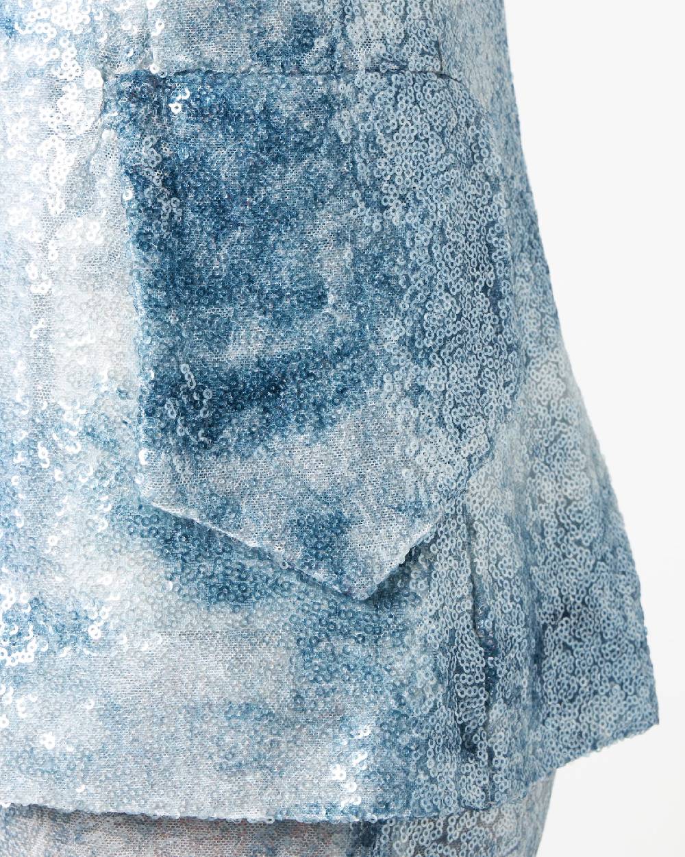 Le Twins Como Paillettes Jeans Celeste Saldi Di Fabbrica
