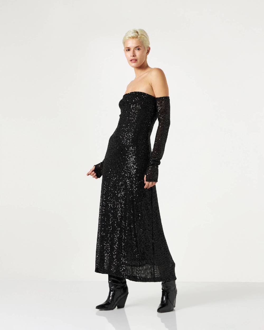 Le Twins Gina Paillettes Nero Shopping Online