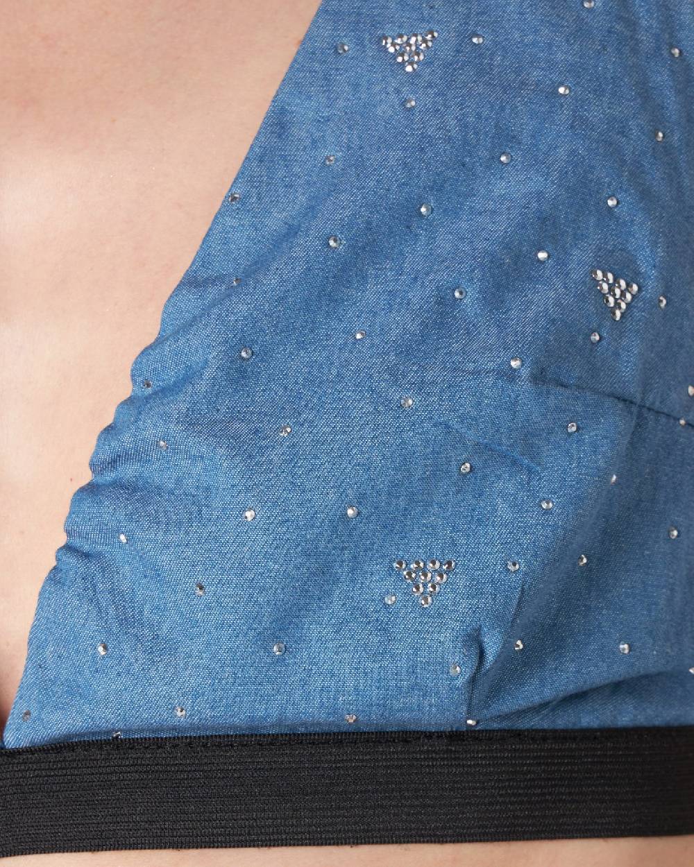 Le Twins Virgy Paillettes Strass celeste Novità