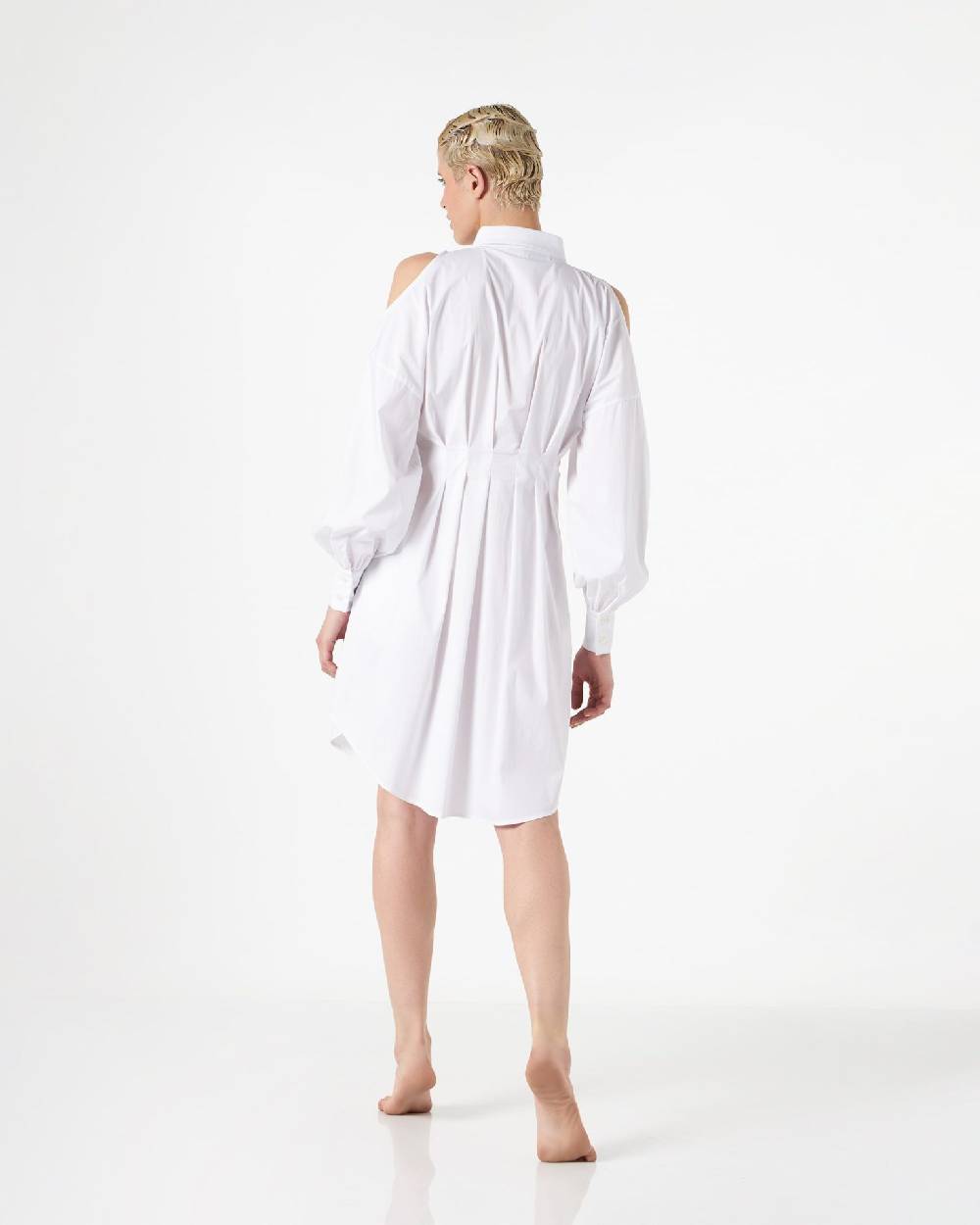 Le Twins Cristiana Corto Bianco Spalle Bucate Vendite Flash