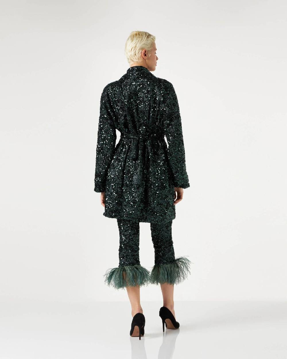 Le Twins Emma Paillettes Lurex Verde Italia