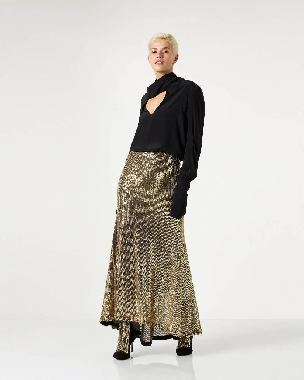 Le Twins Mariacristina Paillettes Oro In Linea