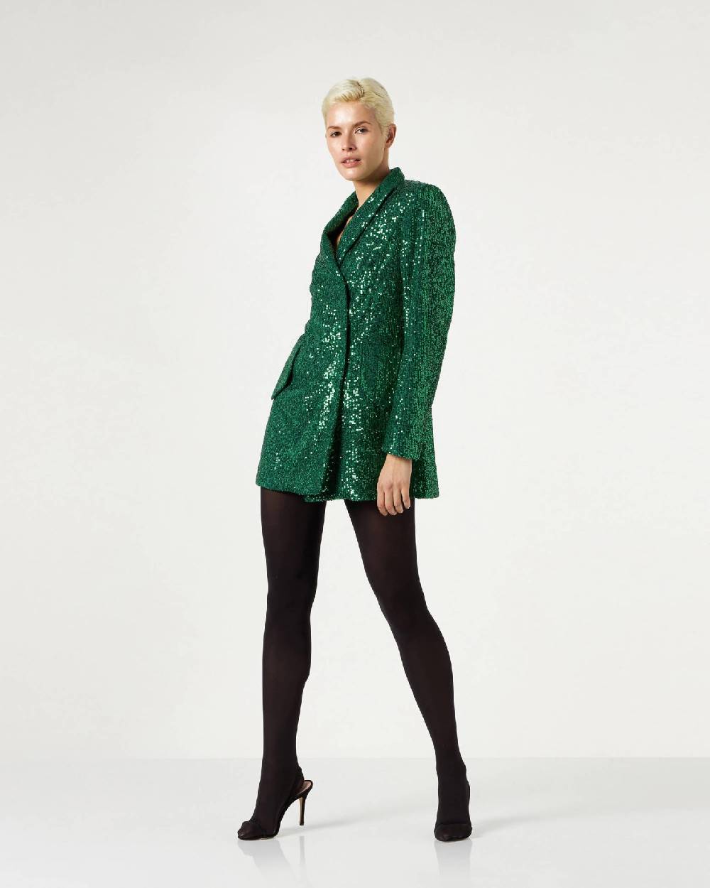 Le Twins Como Paillettes Verde Nuovo