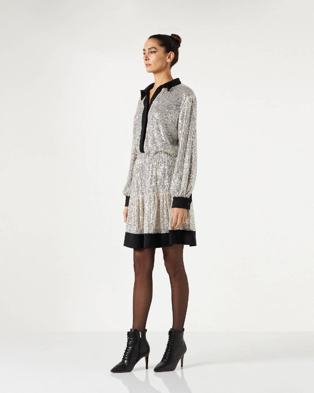 Le Twins Chicago Paillettes Argento Promozione