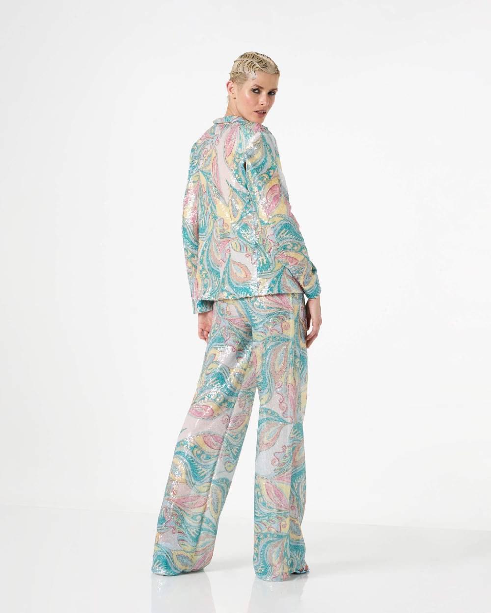 Le Twins Francesca Paillettes Cashmere Consegna Veloce