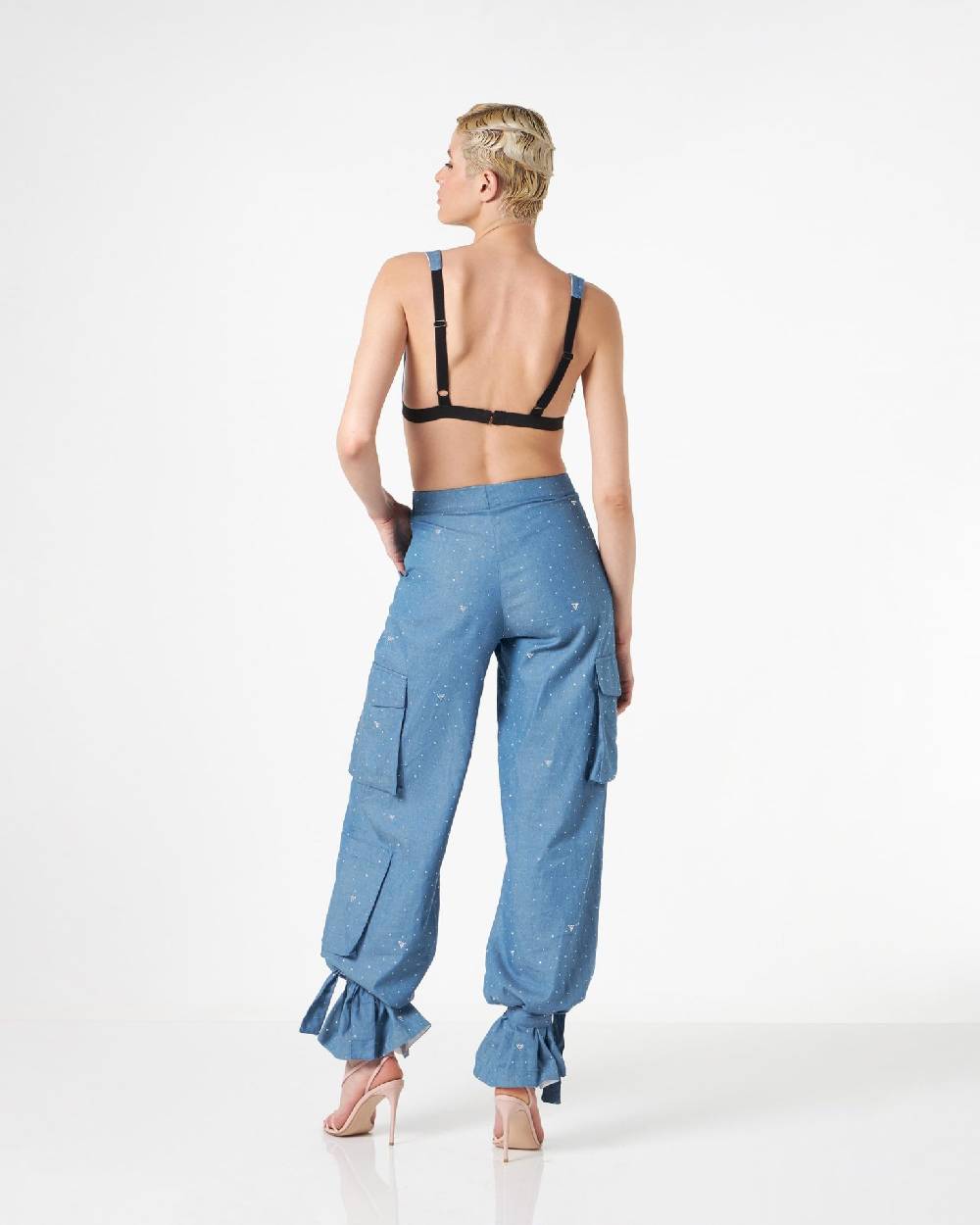 Le Twins Pamela Chambray Strass Celeste Shopping Online