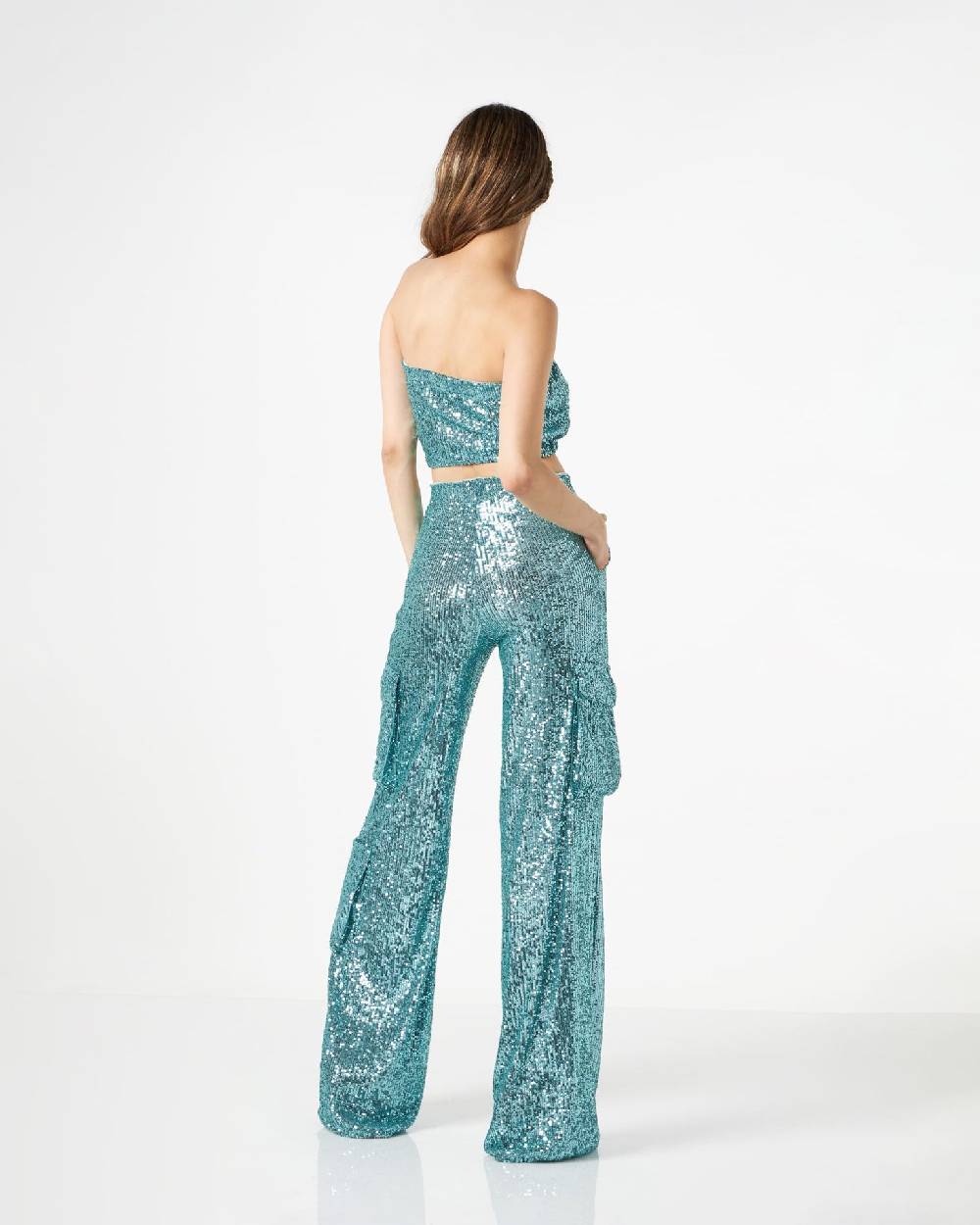 Le Twins Ludo Paillettes Turchese Sconto