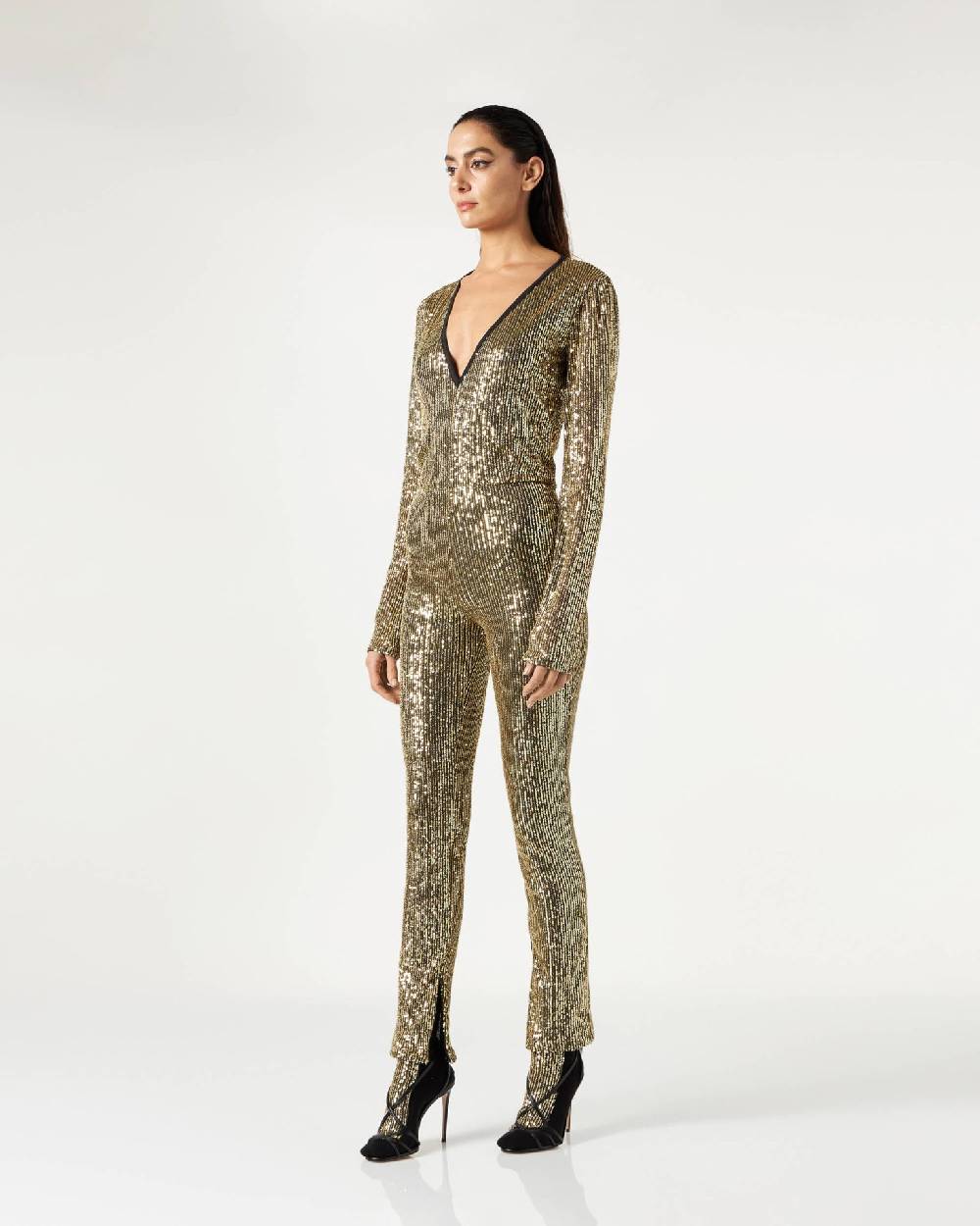 Le Twins Filomena Paillettes Oro Saldi Di Fabbrica