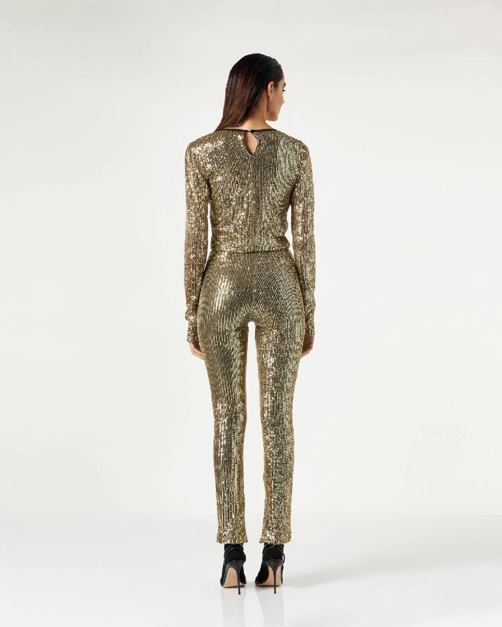Le Twins Filomena Paillettes Oro Saldi Di Fabbrica