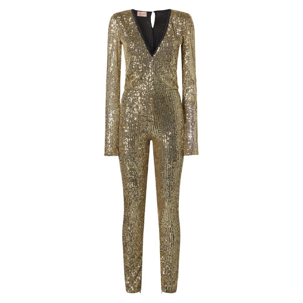 Le Twins Filomena Paillettes Oro Saldi Di Fabbrica