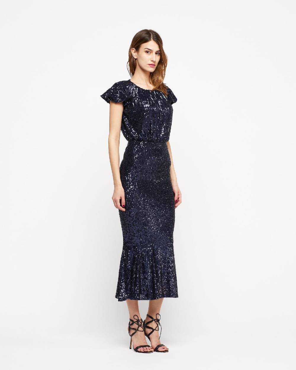Le Twins Abito Sabrina – Paillettes Blu Promozione Limitata