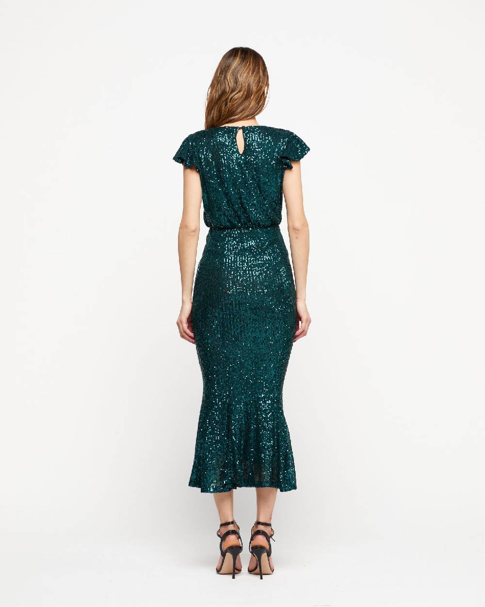Le Twins Abito Sabrina – Paillettes Verde Fino Al -60%