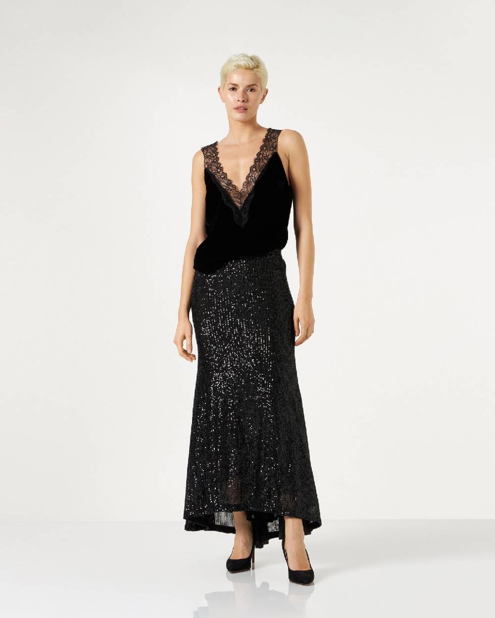 Le Twins Mariacristina Paillettes Nero