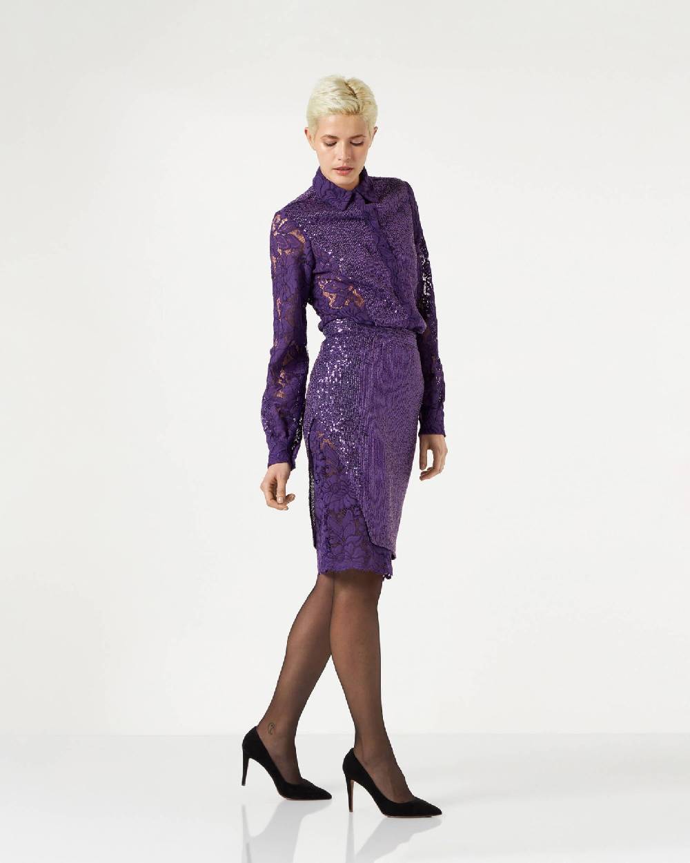 Le Twins Varese Paillettes Viola Shopping Online