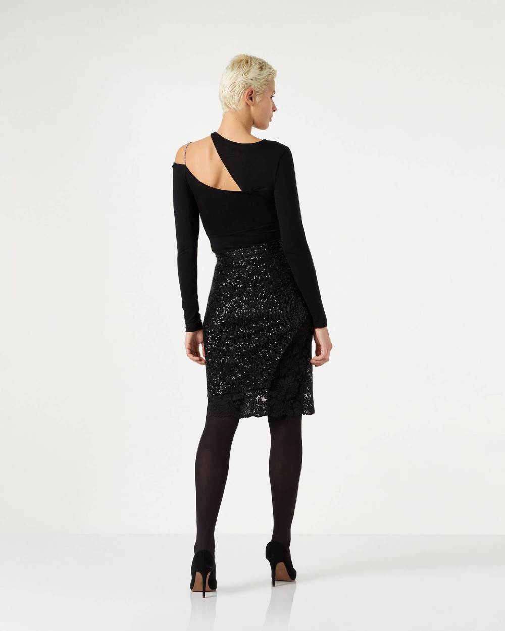 Le Twins Corinne Jersey Nero Prezzo Ridotto