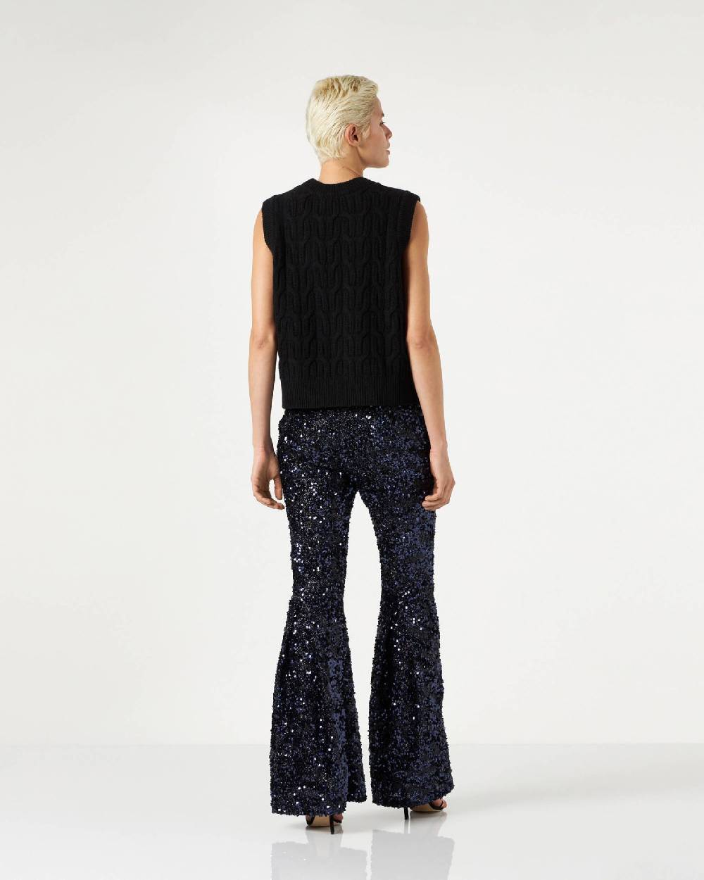 Le Twins Moni Paillettes Lurex Blu Spedizione Gratuita