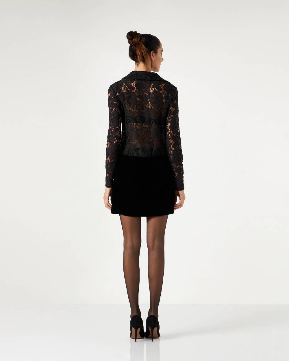Le Twins Treviso Pizzo e Paillettes Nero Acquista Ora