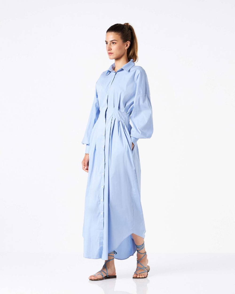 Le Twins Cristiana Lungo Celeste Fino Al -60%