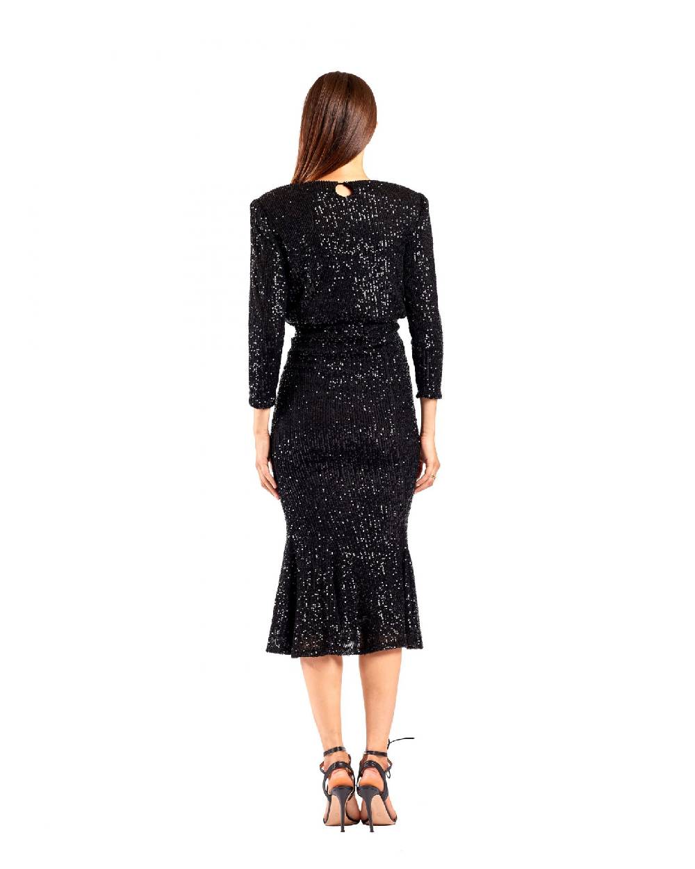 Le Twins Abito Ilaria – Paillettes Nero Online