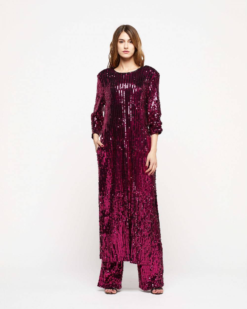 Le Twins Abito Michela – Paillettes Fuscia
