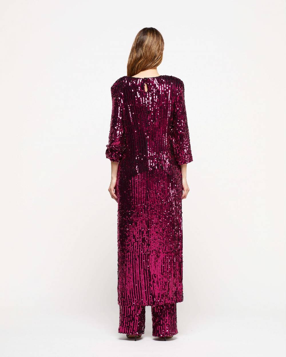 Le Twins Abito Michela – Paillettes Fuscia Saldi