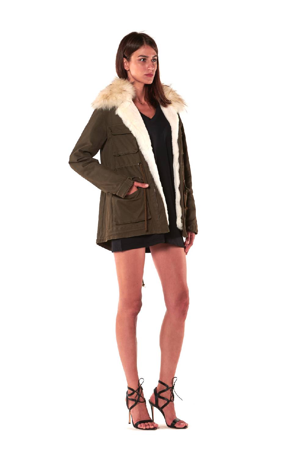 Le Twins PARKA MONTE BIANCO VERDE Vendite Flash