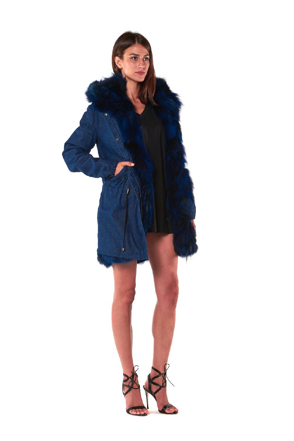 Le Twins PARKA SAINT MORITZ BLU Negozio