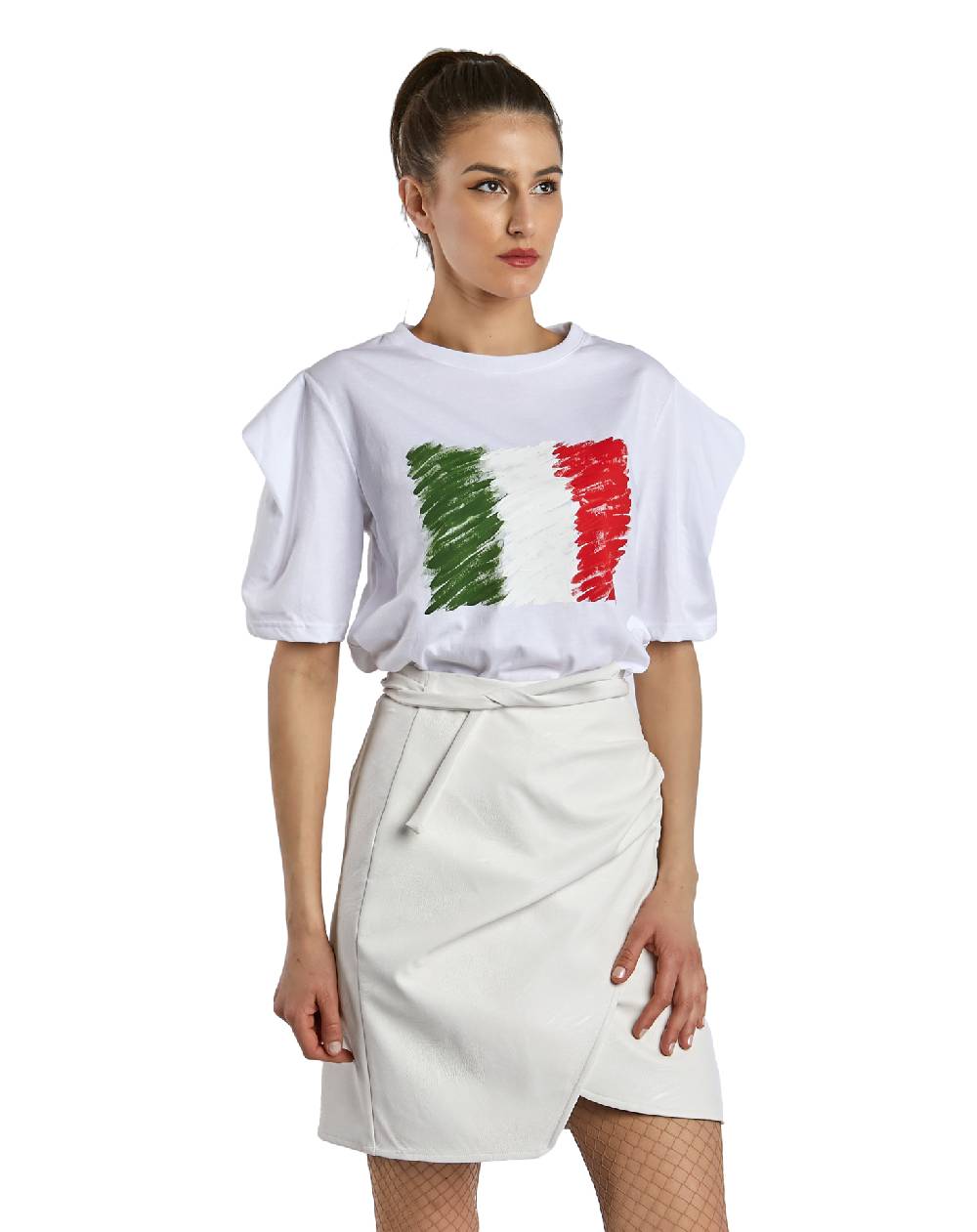 Le Twins Grazia gonna ecopelle Italy