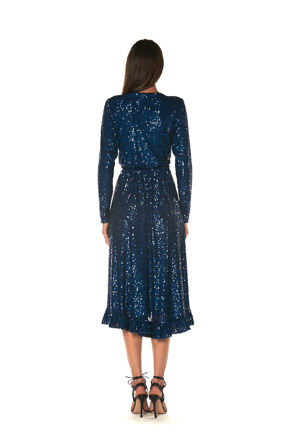 Le Twins Abito Barbara – Paillettes Blu Presa