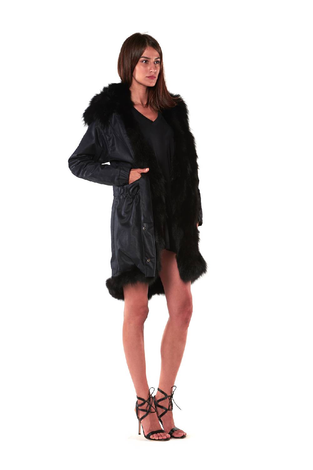 Le Twins PARKA GSTAAD NERO Nuovo