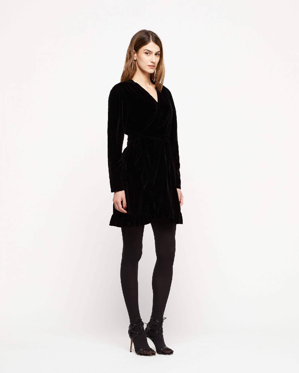 Le Twins Abito St. Tropez – Velluto Nero Vendite Flash