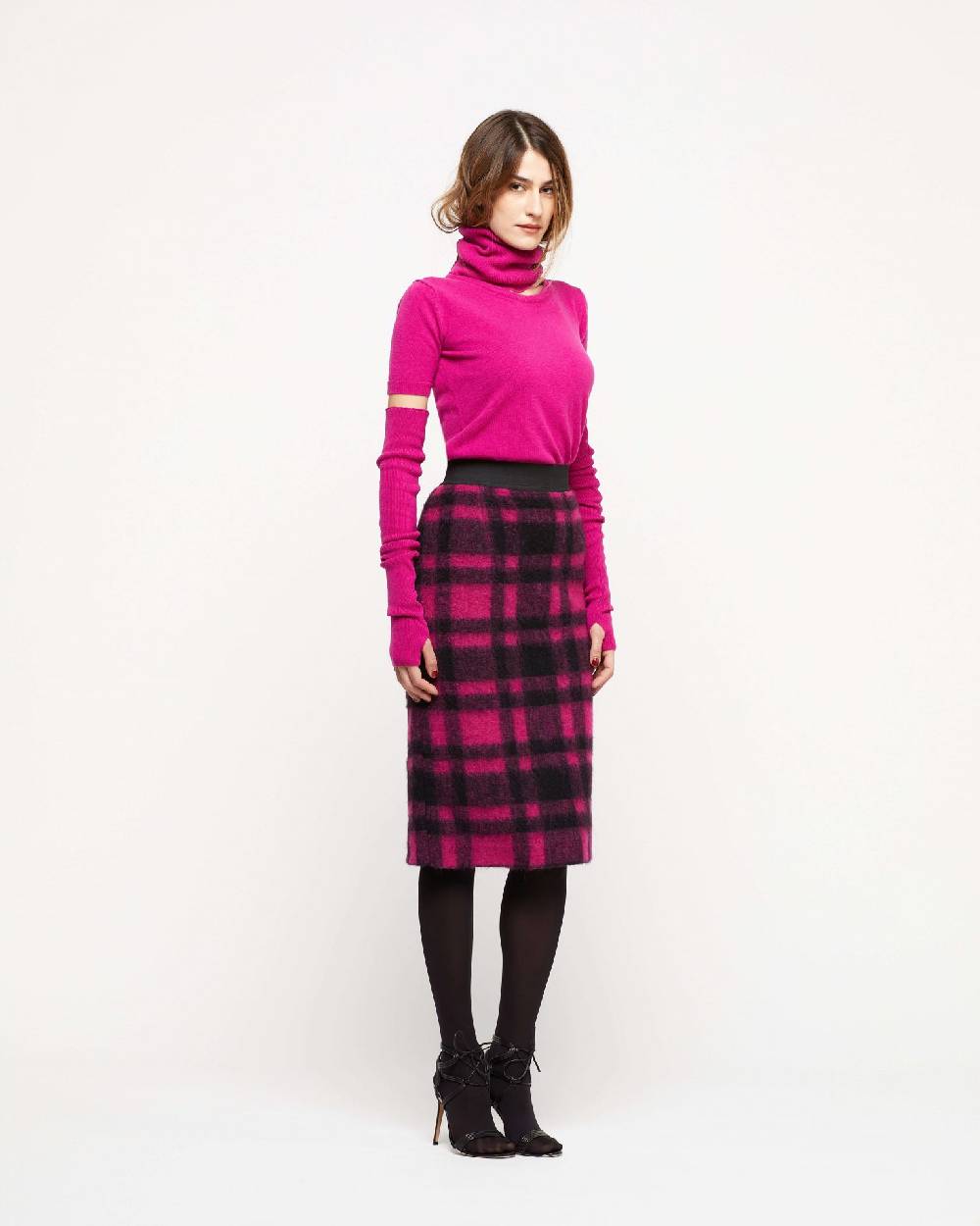 Le Twins Gonna Vilma – Quadri Fucsia e Nero Fino Al -60%