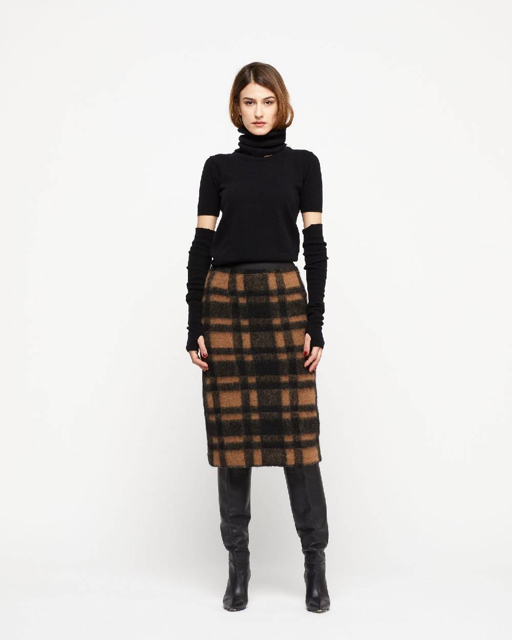 Le Twins Gonna Vilma – Quadri marrone e Nero Shopping Online