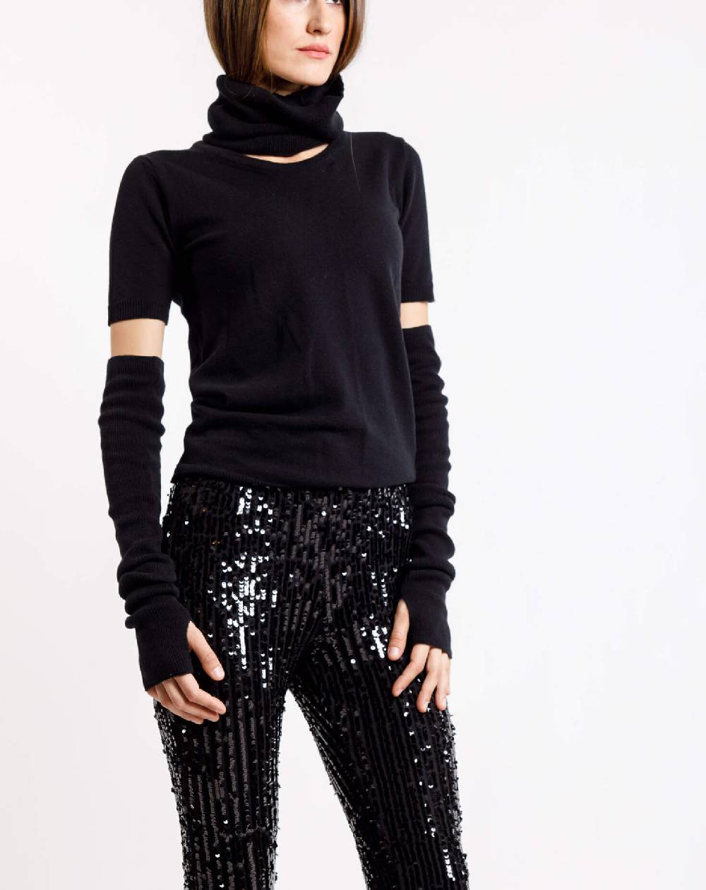 Le Twins Maglia Allegra- Nera Sottocosto