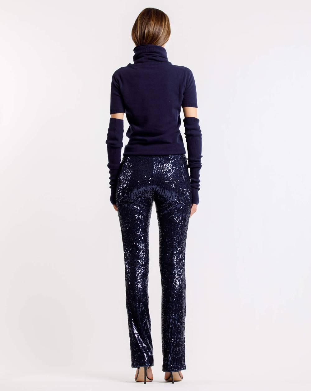Le Twins Pantalone Raffaella – Paillettes Blu Sconto