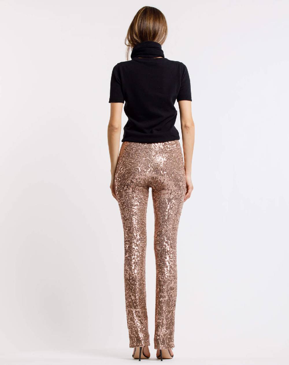Le Twins Pantalone Raffaella – Paillettes Oro Online