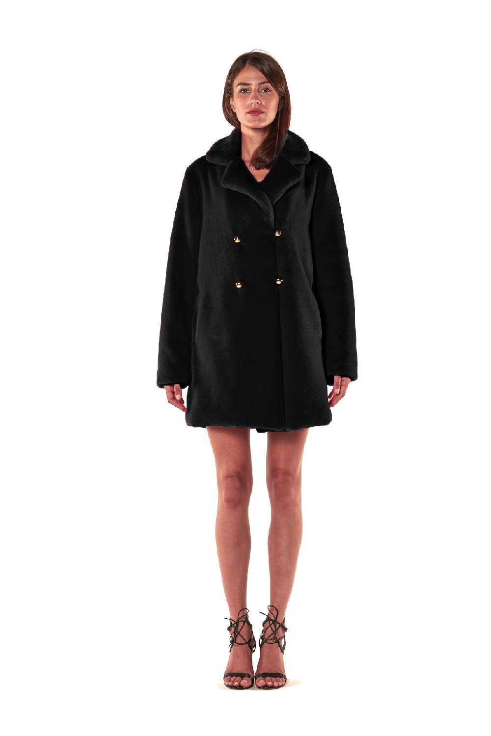 Le Twins Ecopelliccia Greta – Nero Offerte