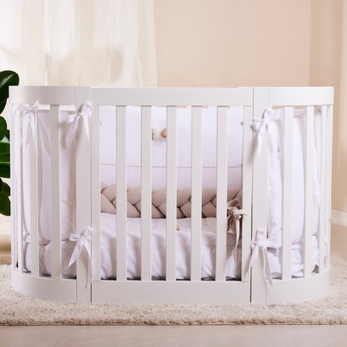 Nanán Culla ovale con kit trasformazione in lettino ed in poltroncine Fino Al -60%