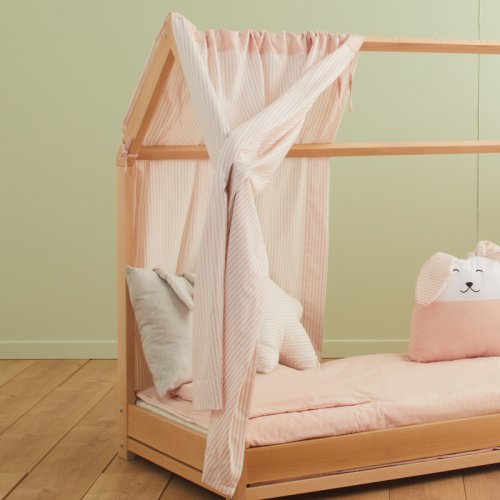 Nanán Tenda Letto Rosa per Lettino Montessori Saldi Di Fabbrica