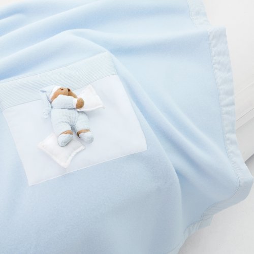 Nanán Copertina carrozzina in pile Puccio azzurra In Linea