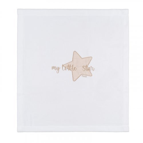 Nanán Copertina per carrozzina "My little Star" con ricamo beige