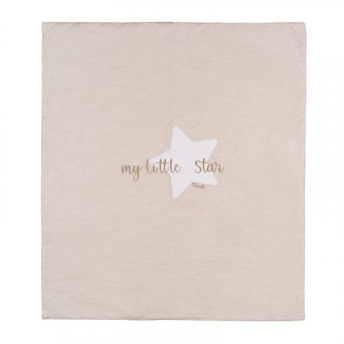 Nanán Copertina per carrozzina beige in jersey "My little star" Vendita