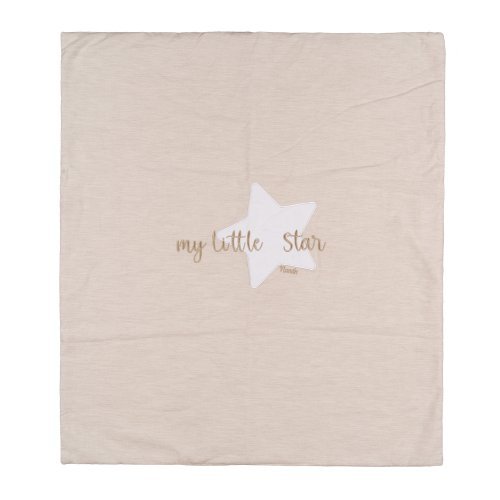 Nanán Copertina per carrozzina beige in jersey "My little star" Vendita