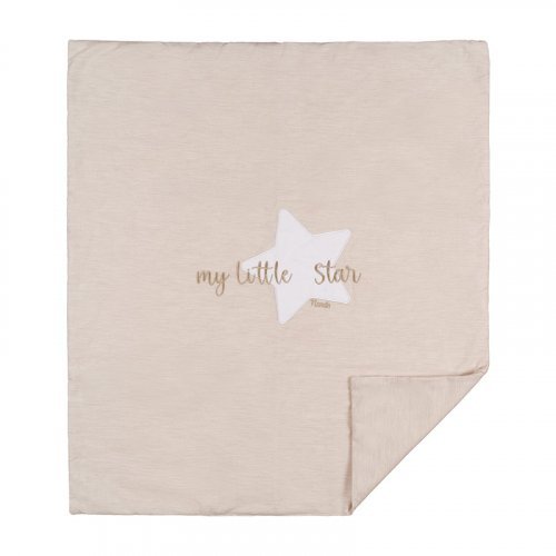 Nanán Copertina per carrozzina beige in jersey "My little star" Vendita