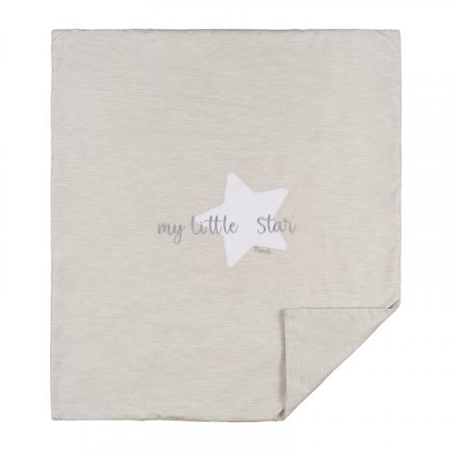 Nanán Copertina per carrozzina grigia in jersey "My little star" Promozione